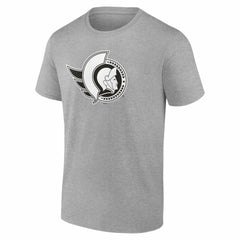 NHL Gray Ottawa Senators Big & Tall Personalized Name & Number Monochrome T-Shirt