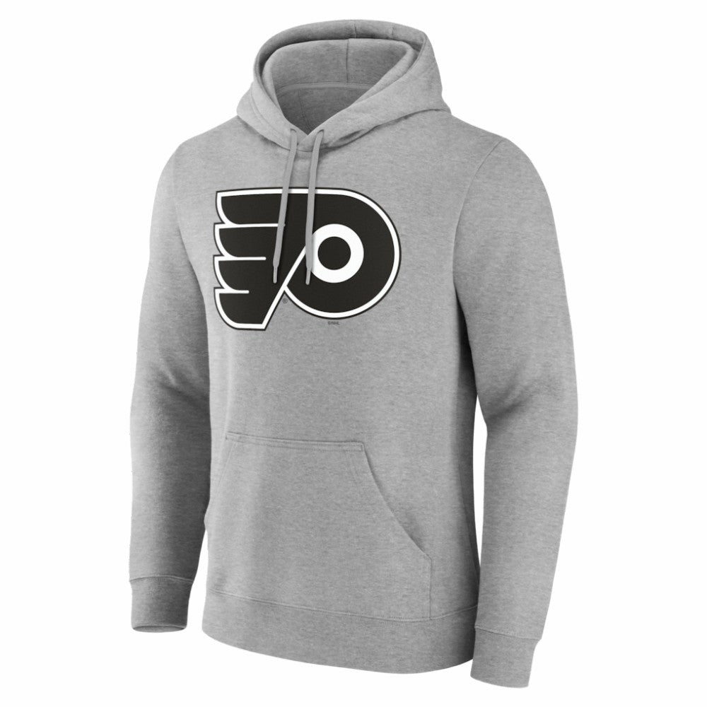 NHL Gray Philadelphia Flyers Big & Tall Personalized Name & Number Monochrome Pullover Hoodie