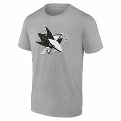 NHL Gray San Jose Sharks Big & Tall Personalized Name & Number Monochrome T-Shirt