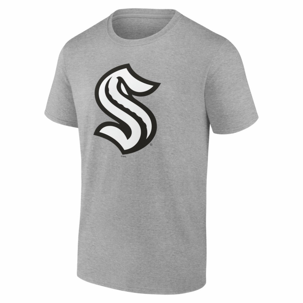 NHL Gray Seattle Kraken Big & Tall Personalized Name & Number Monochrome T-Shirt