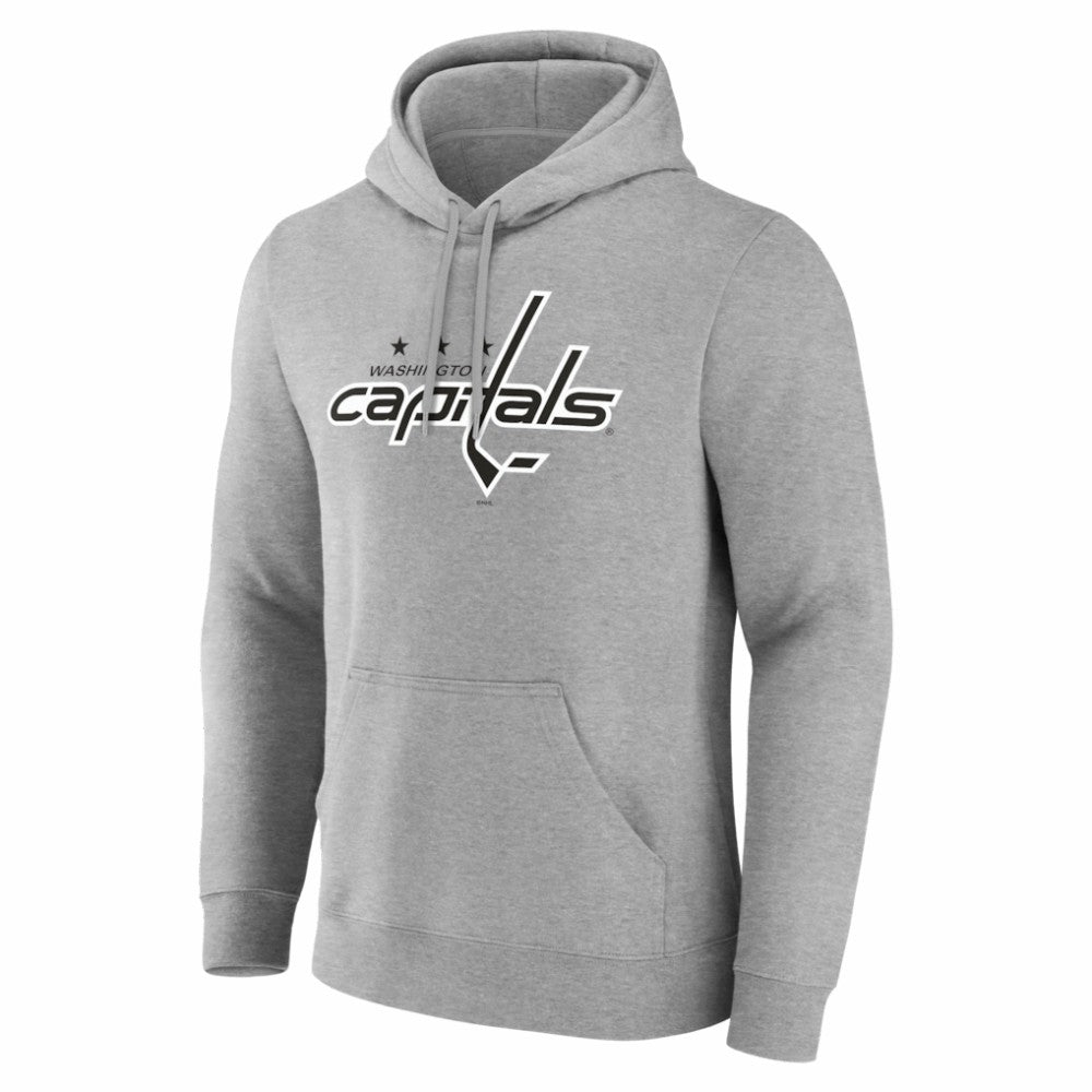 NHL Gray Washington Capitals Big & Tall Personalized Name & Number Monochrome Pullover Hoodie