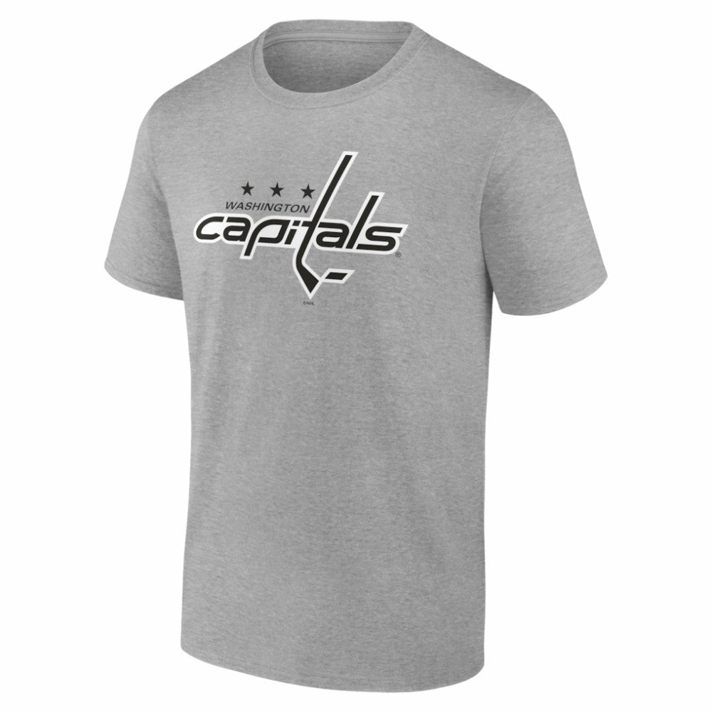 NHL Gray Washington Capitals Big & Tall Personalized Name & Number Monochrome T-Shirt