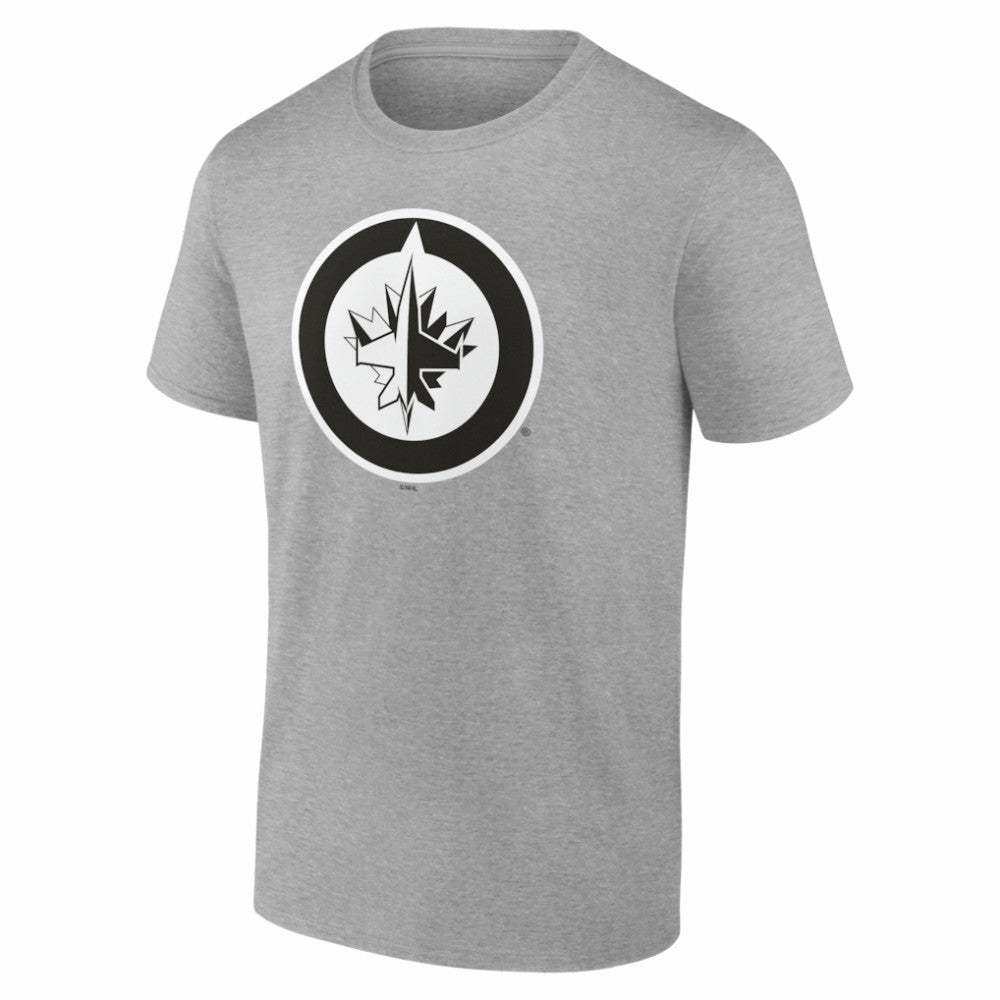 NHL Gray Winnipeg Jets Big & Tall Personalized Name & Number Monochrome T-Shirt