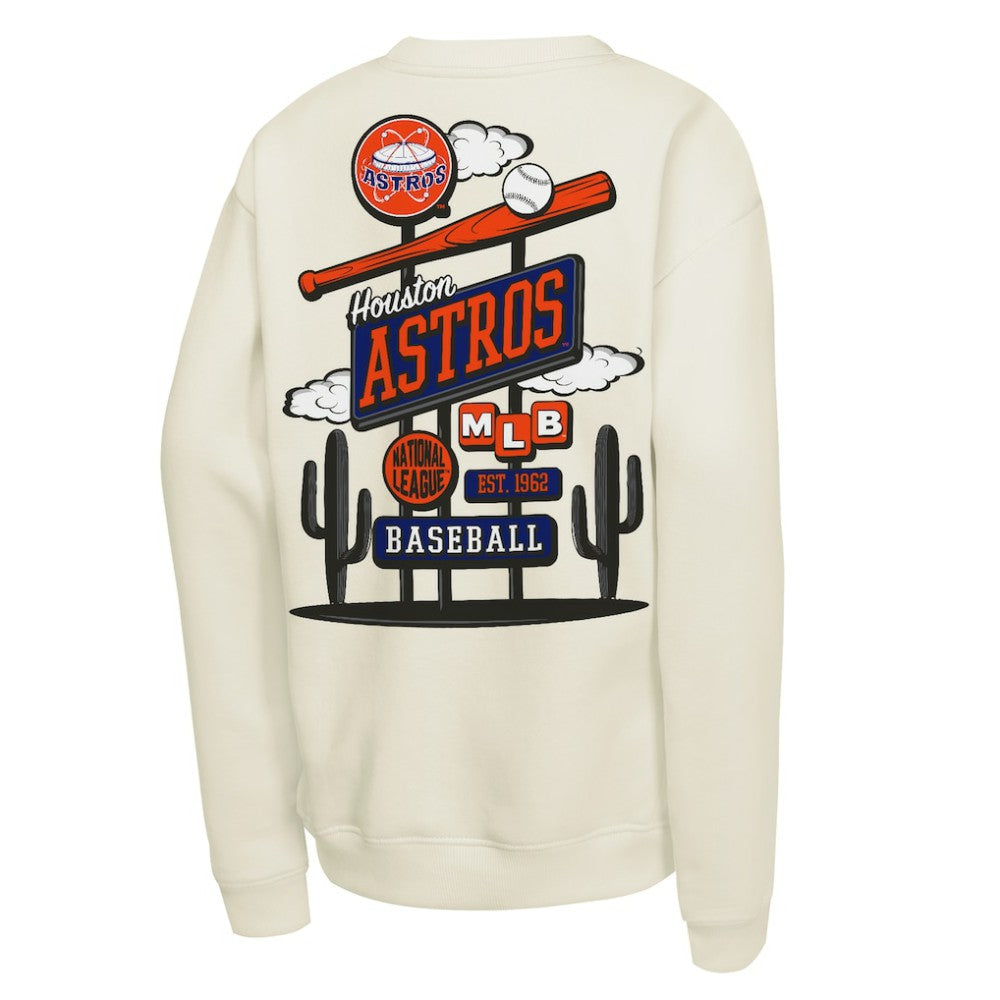 MLB Houston Astros Mitchell & Ness Youth Retro Billboard Sweatshirt
