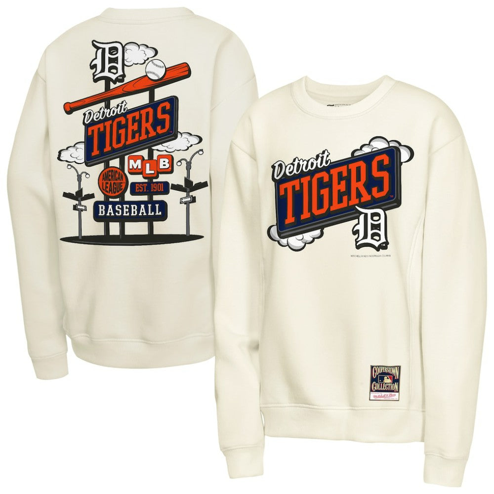 MLB Detroit Tigers Mitchell & Ness Youth Retro Billboard Sweatshirt