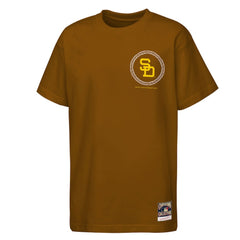 MLB San Diego Padres Mitchell & Ness Youth Cooperstown Rodeo Rope T-Shirt