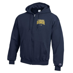 MLB Milwaukee Brewers Champion Eco Powerblend Full-Zip Hoodie