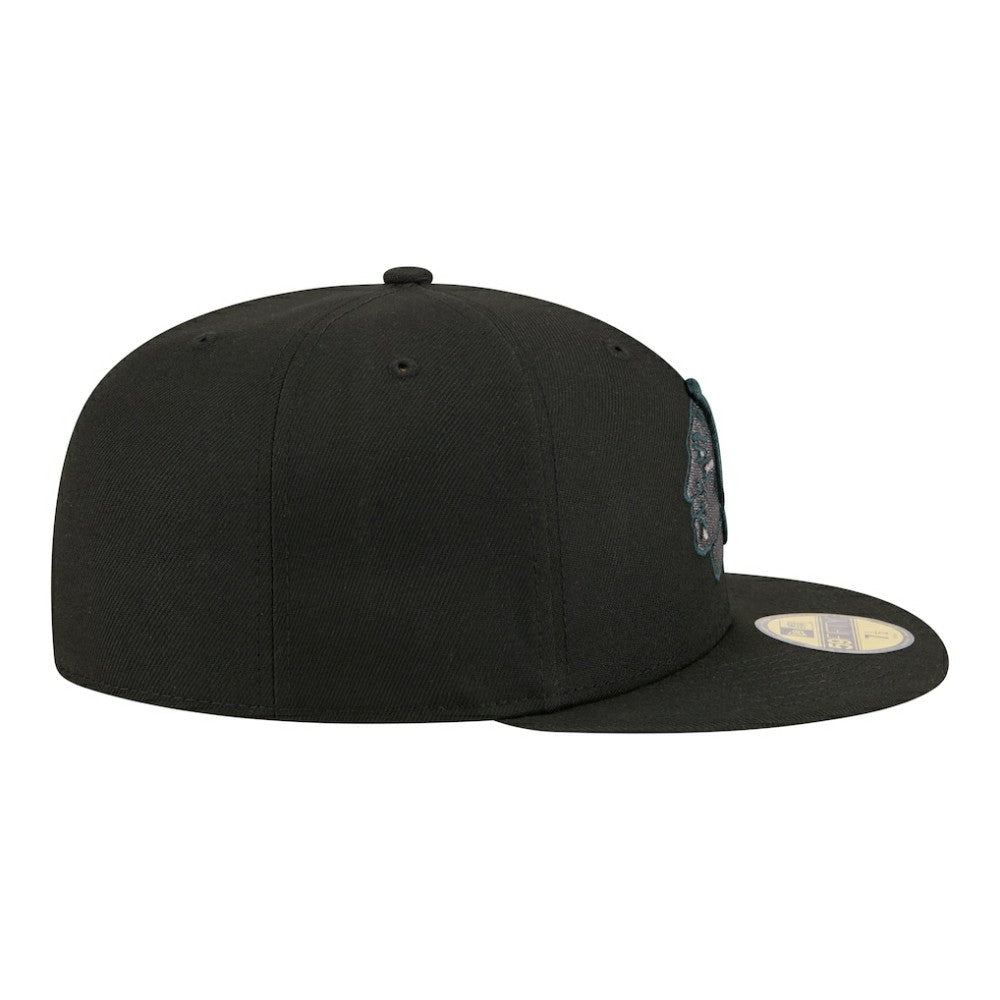 NHL Black Chicago Blackhawks New Era Color Pop 59FIFTY Fitted Hat