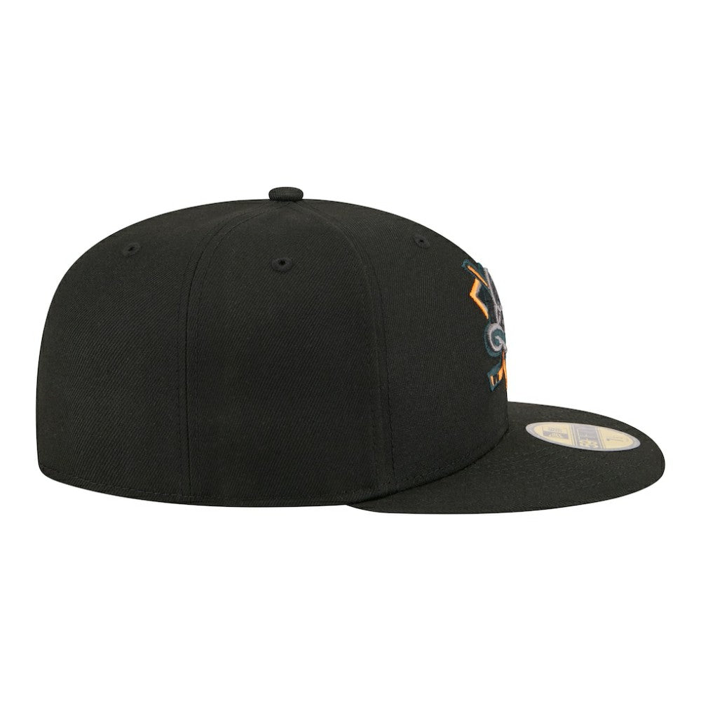 NHL Black Anaheim Ducks New Era Color Pop 59FIFTY Fitted Hat