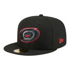 NHL Black Carolina Hurricanes New Era Color Pop 59FIFTY Fitted Hat