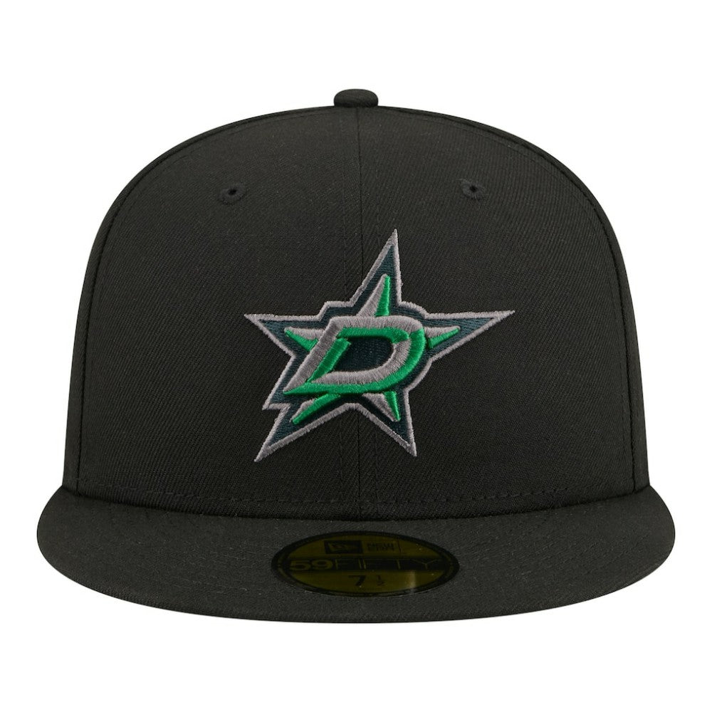 NHL Black Dallas Stars New Era Color Pop 59FIFTY Fitted Hat