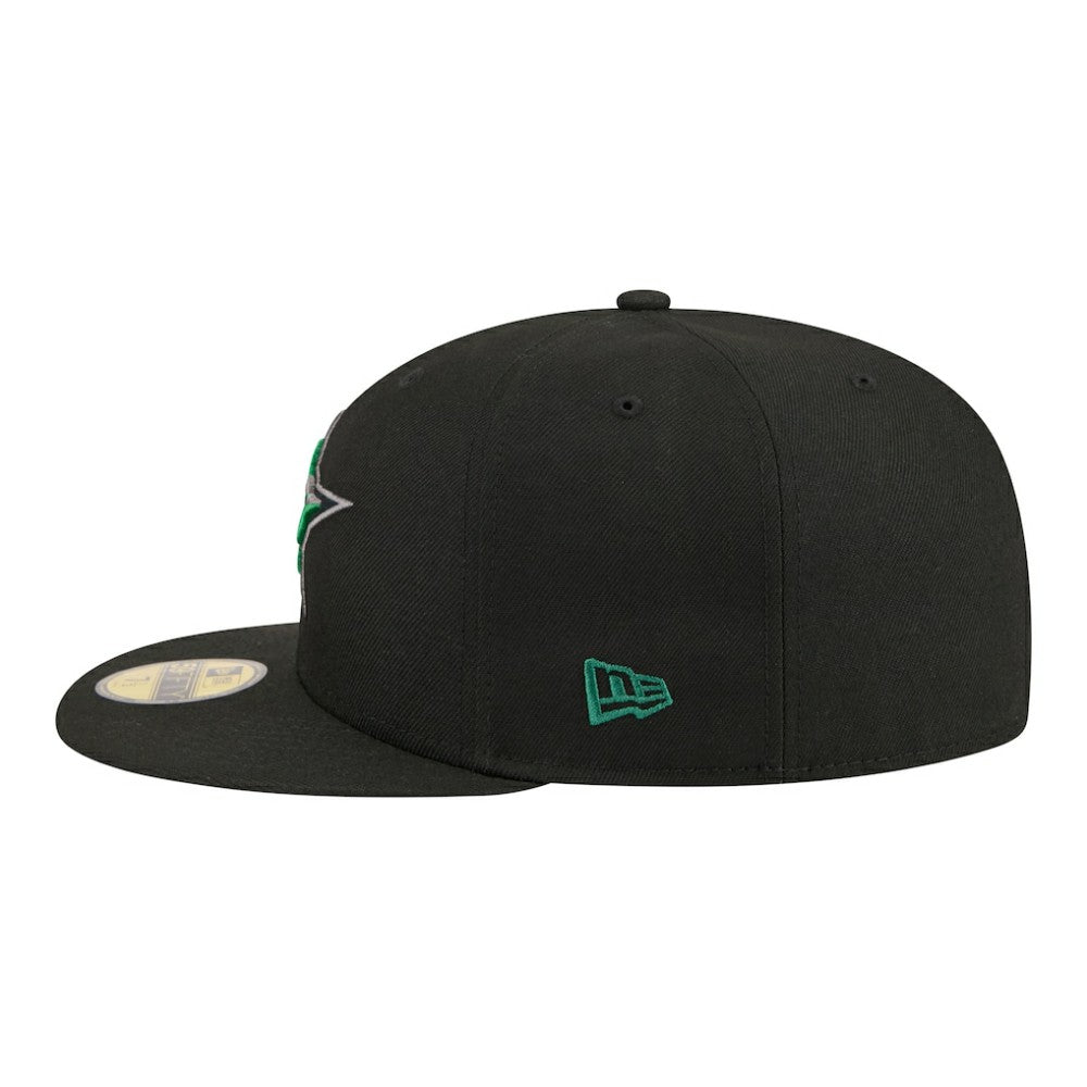 NHL Black Dallas Stars New Era Color Pop 59FIFTY Fitted Hat