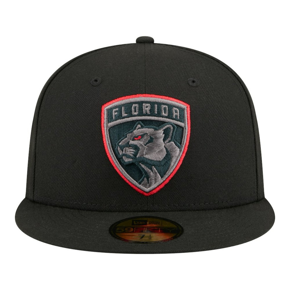 NHL Black Florida Panthers New Era Color Pop 59FIFTY Fitted Hat