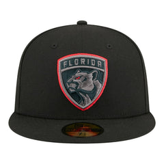NHL Black Florida Panthers New Era Color Pop 59FIFTY Fitted Hat
