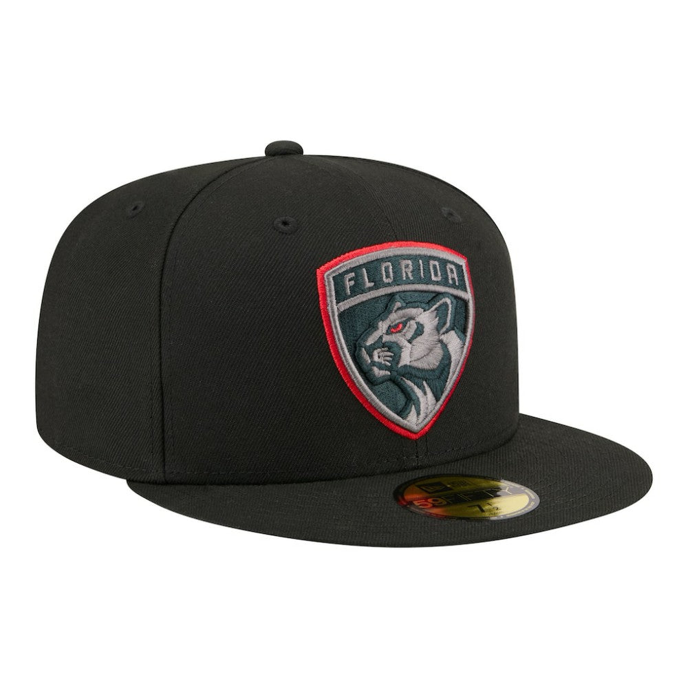 NHL Black Florida Panthers New Era Color Pop 59FIFTY Fitted Hat