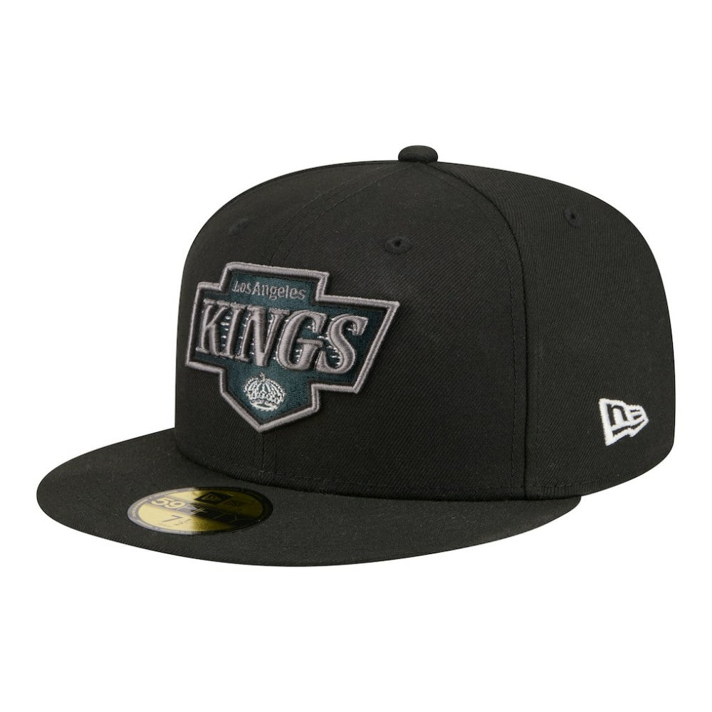 NHL Black Los Angeles Kings New Era Color Pop 59FIFTY Fitted Hat
