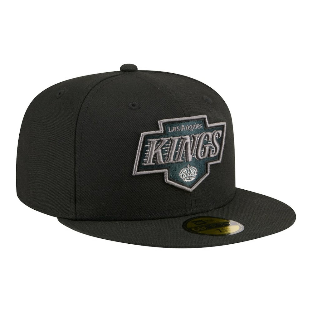 NHL Black Los Angeles Kings New Era Color Pop 59FIFTY Fitted Hat