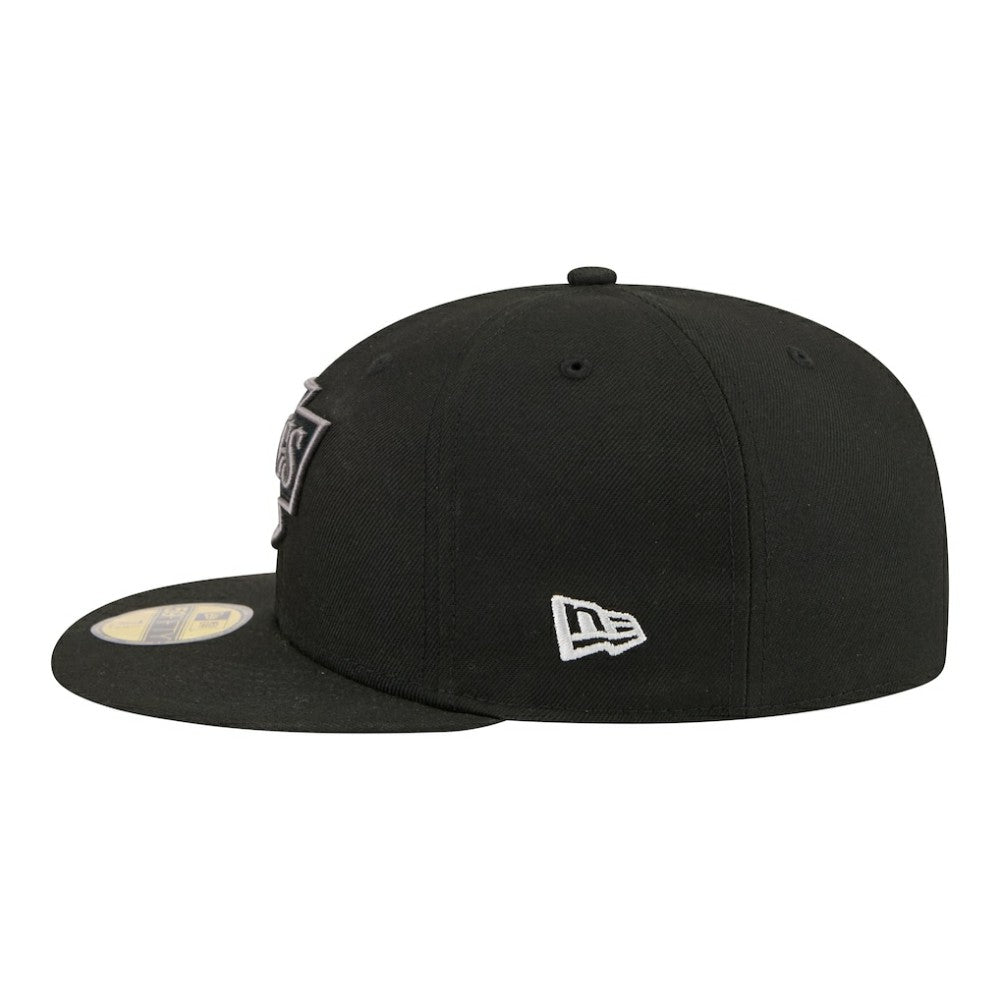 NHL Black Los Angeles Kings New Era Color Pop 59FIFTY Fitted Hat