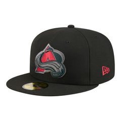 NHL Black Colorado Avalanche New Era Color Pop 59FIFTY Fitted Hat