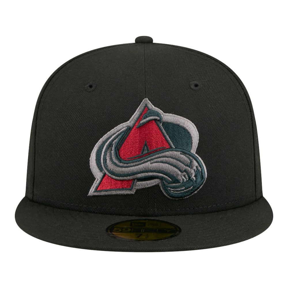 NHL Black Colorado Avalanche New Era Color Pop 59FIFTY Fitted Hat
