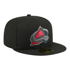 NHL Black Colorado Avalanche New Era Color Pop 59FIFTY Fitted Hat