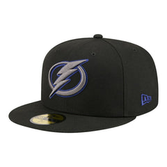 NHL Black Tampa Bay Lightning New Era Color Pop 59FIFTY Fitted Hat
