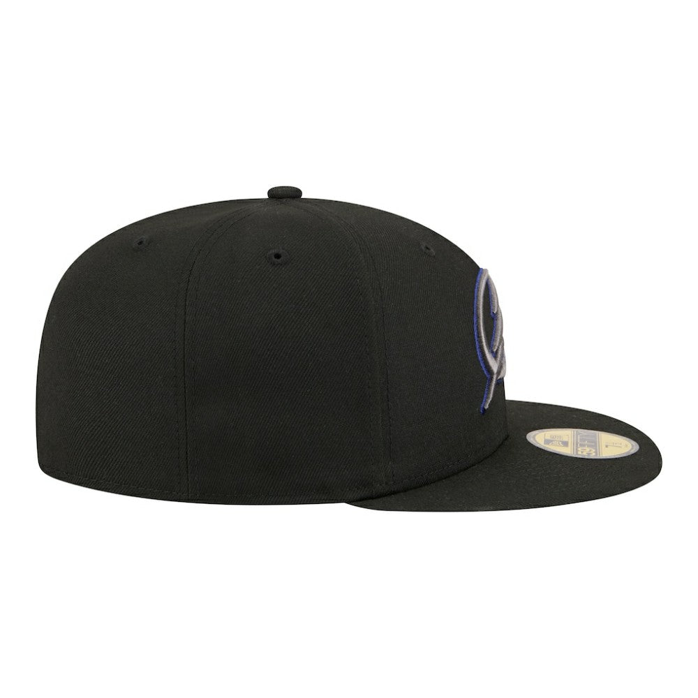 NHL Black Tampa Bay Lightning New Era Color Pop 59FIFTY Fitted Hat