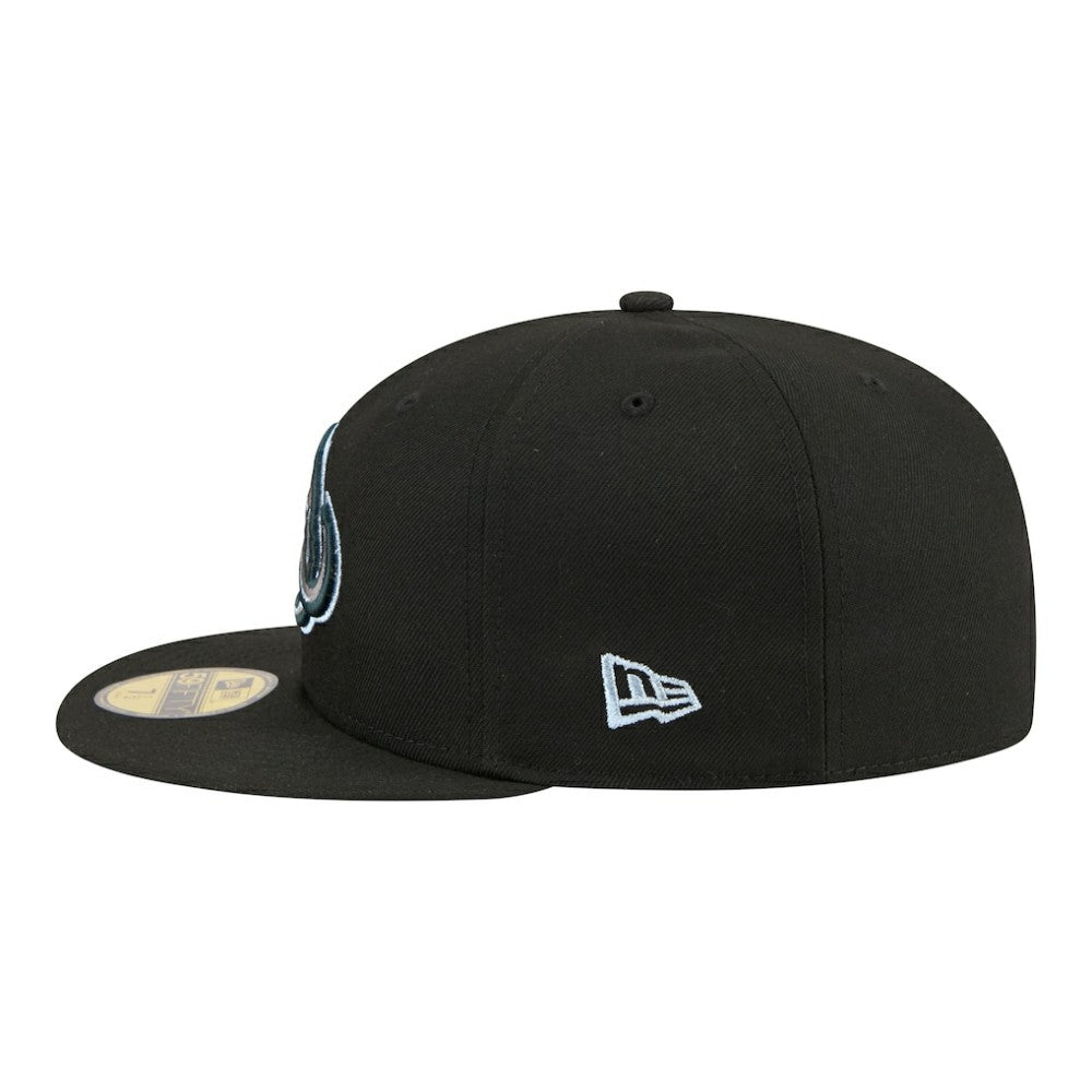 NHL Black Utah Mammoth New Era Color Pop 59FIFTY Fitted Hat