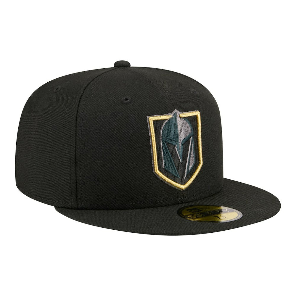 NHL Black Vegas Golden Knights New Era Color Pop 59FIFTY Fitted Hat