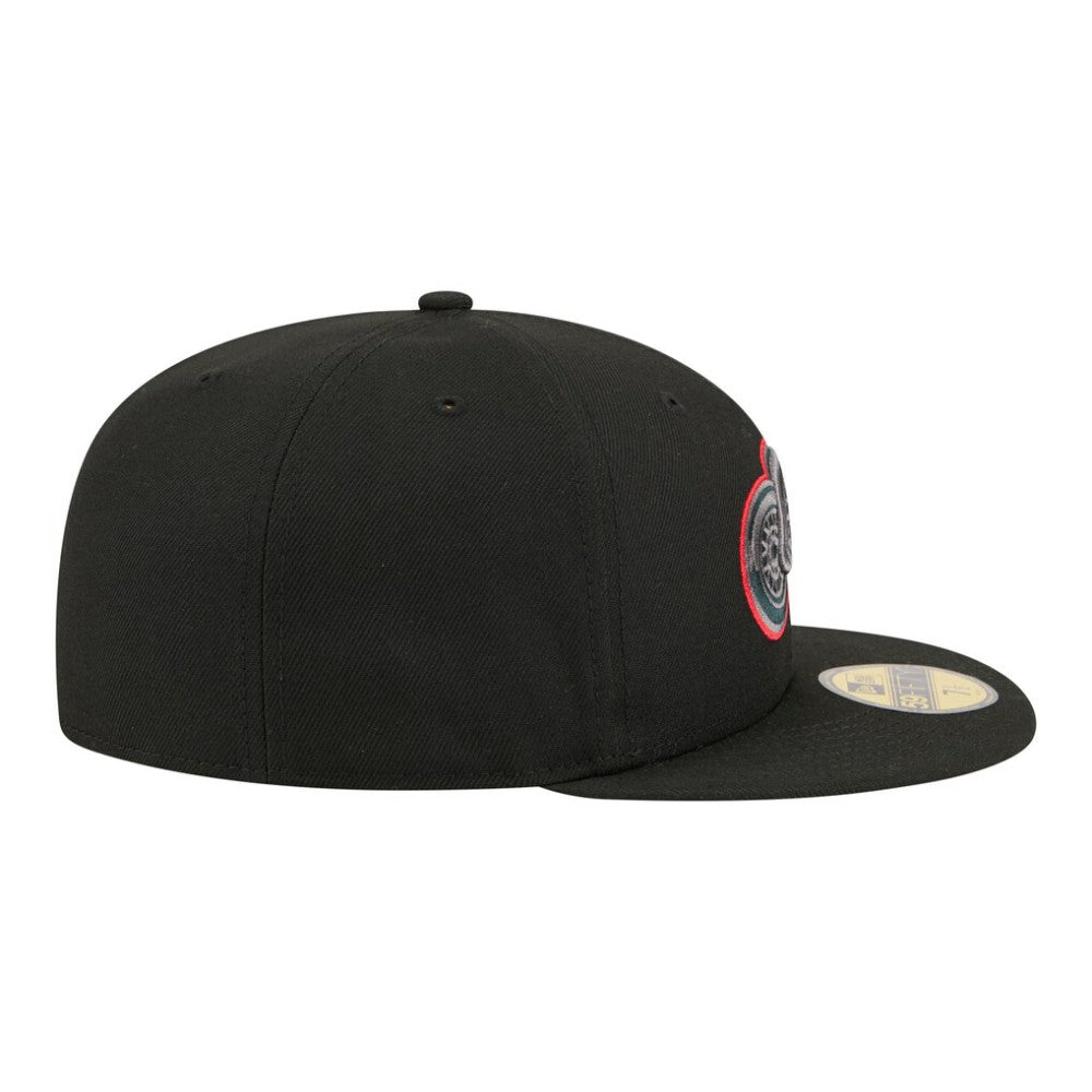 NHL Black Detroit Red Wings New Era Color Pop 59FIFTY Fitted Hat