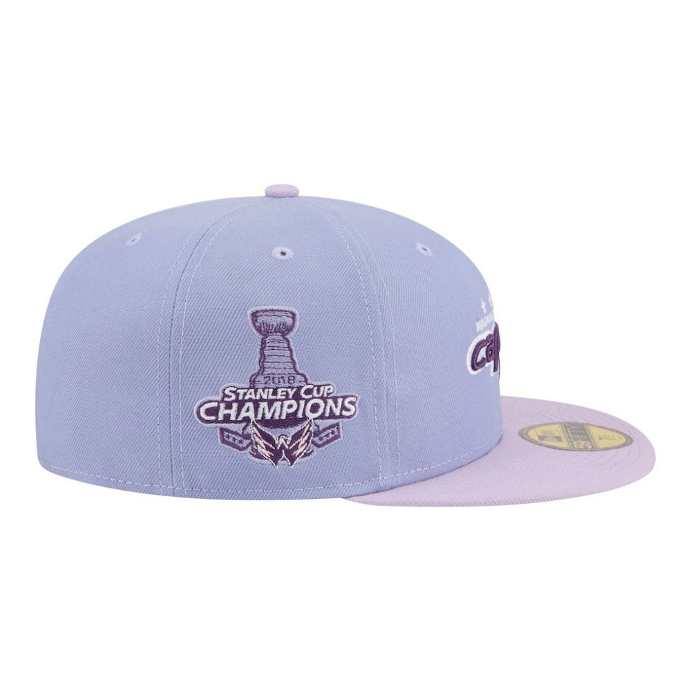 NHL Purple/Light Purple Washington Capitals New Era Lavender Bloom 59FIFTY Fitted Hat