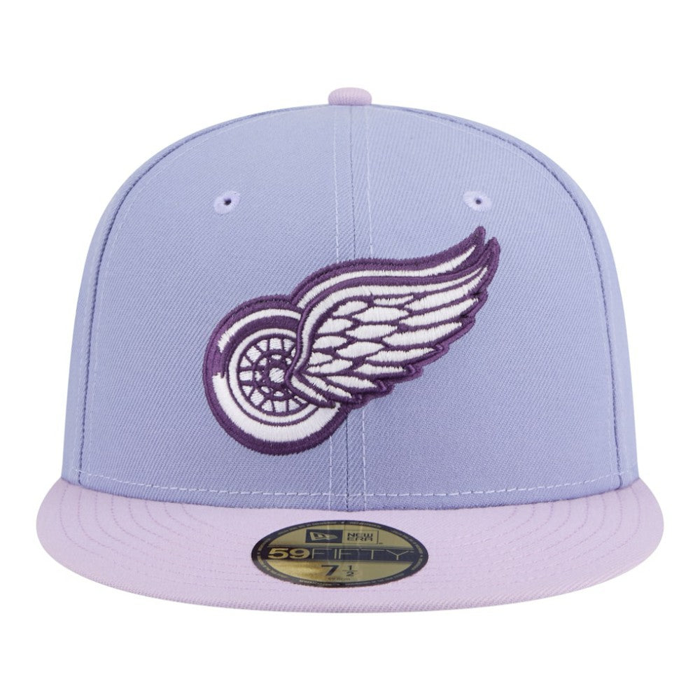 NHL Light Purple/Purple Detroit Red Wings New Era Lavender Bloom 59FIFTY Fitted Hat