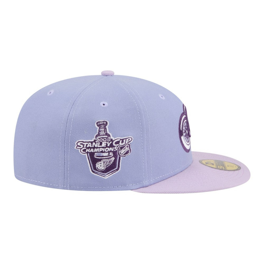 NHL Light Purple/Purple Detroit Red Wings New Era Lavender Bloom 59FIFTY Fitted Hat