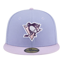 NHL Light Purple/Purple Pittsburgh Penguins New Era Lavender Bloom 59FIFTY Fitted Hat