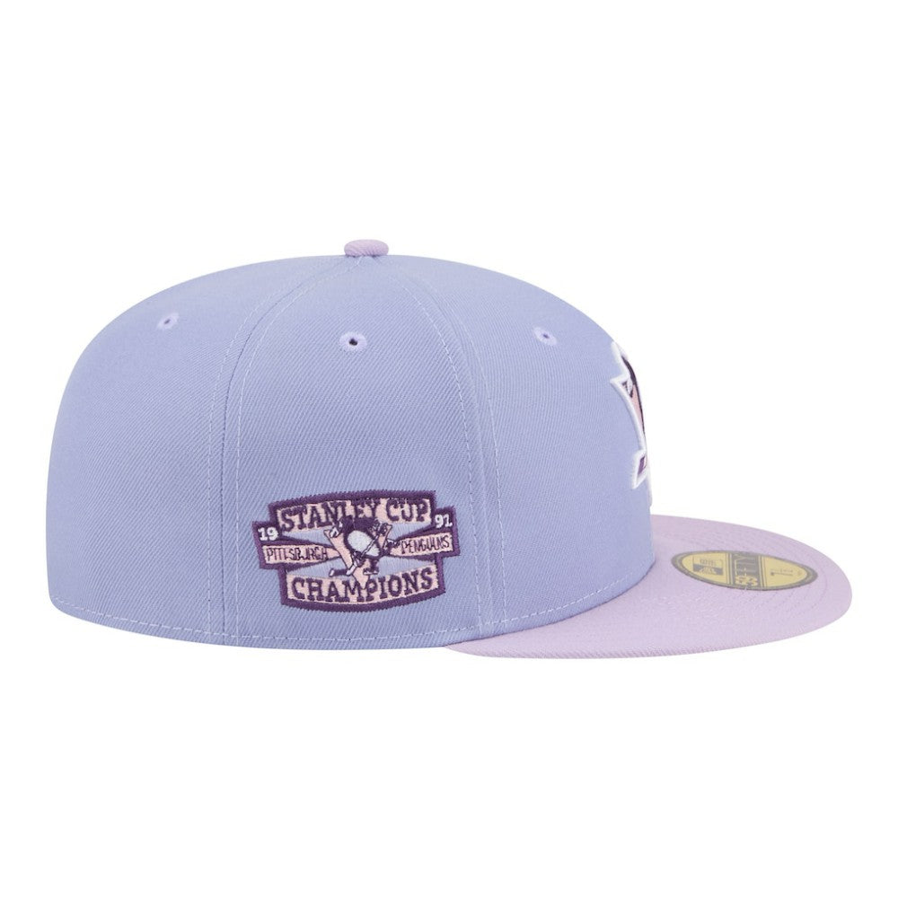 NHL Light Purple/Purple Pittsburgh Penguins New Era Lavender Bloom 59FIFTY Fitted Hat