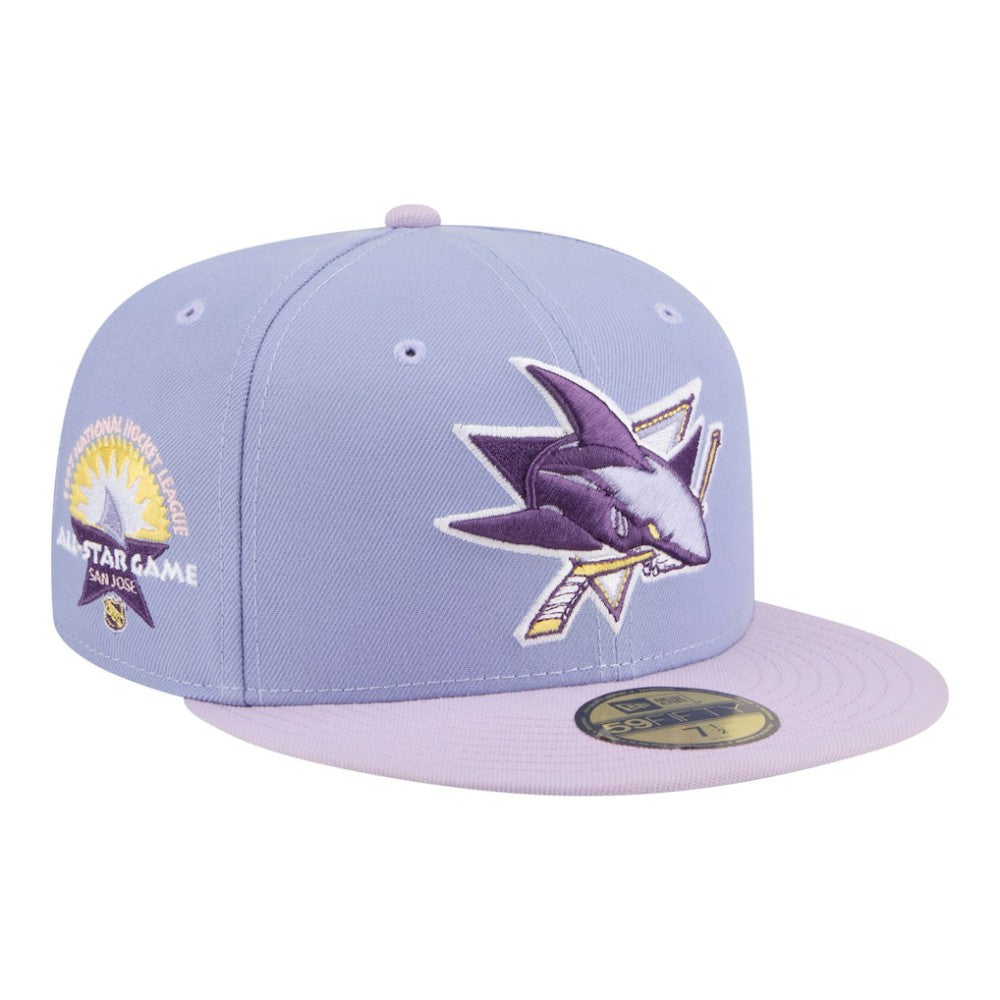 NHL Light Purple/Purple San Jose Sharks New Era Lavender Bloom 59FIFTY Fitted Hat