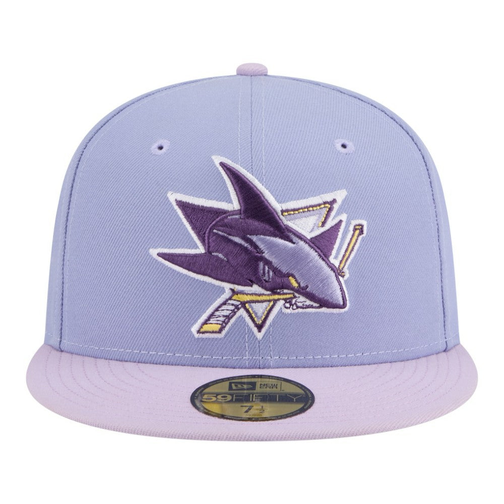 NHL Light Purple/Purple San Jose Sharks New Era Lavender Bloom 59FIFTY Fitted Hat