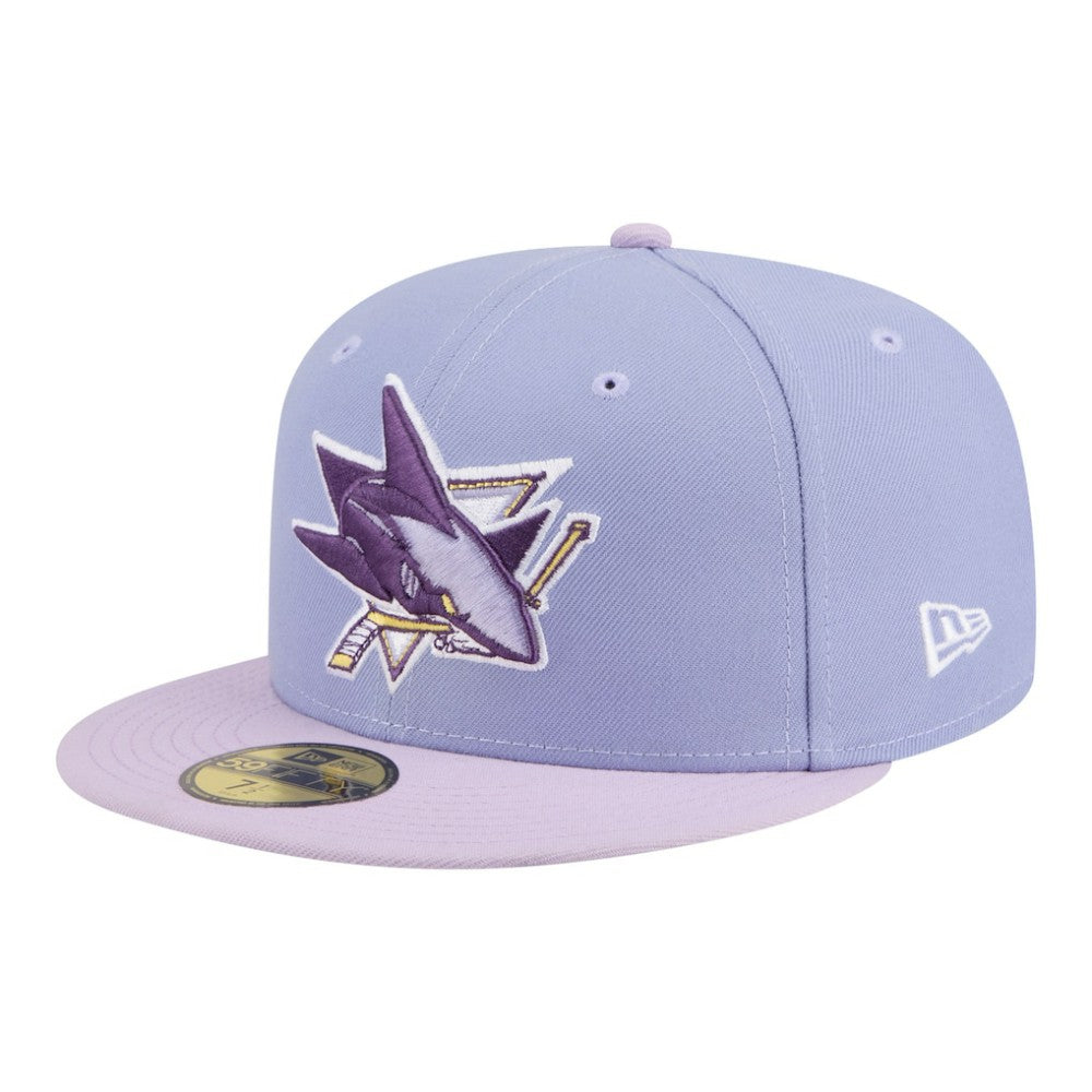 NHL Light Purple/Purple San Jose Sharks New Era Lavender Bloom 59FIFTY Fitted Hat