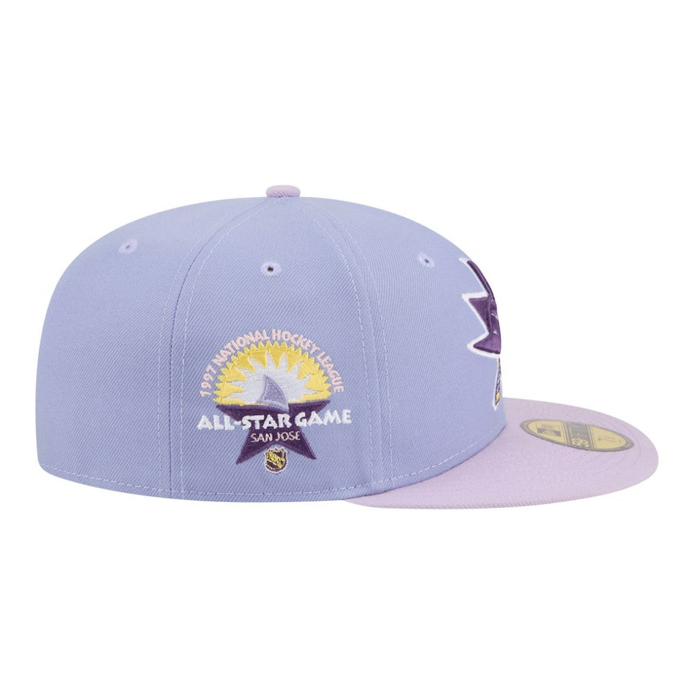 NHL Light Purple/Purple San Jose Sharks New Era Lavender Bloom 59FIFTY Fitted Hat