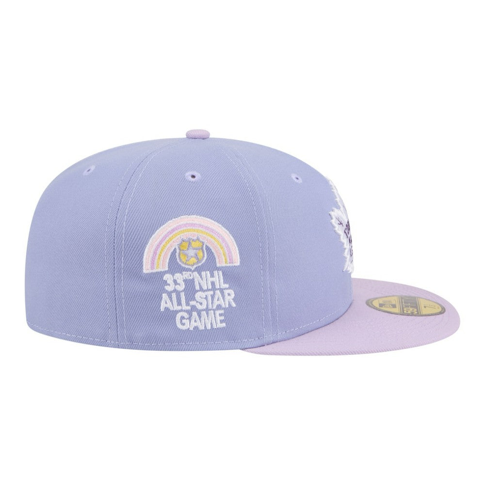 NHL Light Purple/Purple Toronto Maple Leafs New Era Lavender Bloom 59FIFTY Fitted Hat