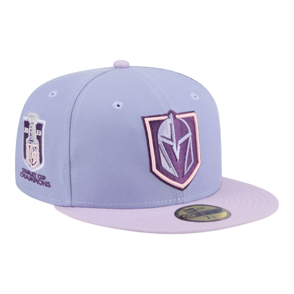 NHL Light Purple/Purple Vegas Golden Knights New Era Lavender Bloom 59FIFTY Fitted Hat