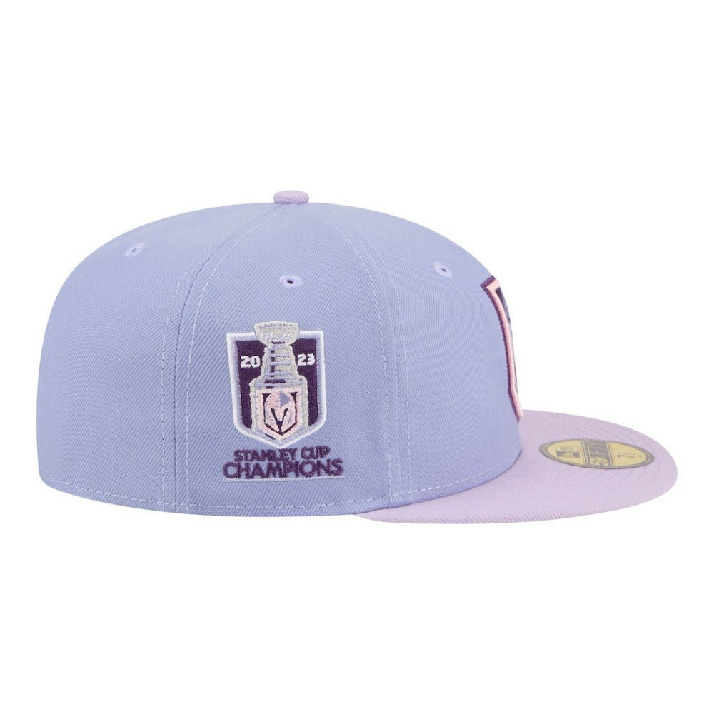 NHL Light Purple/Purple Vegas Golden Knights New Era Lavender Bloom 59FIFTY Fitted Hat