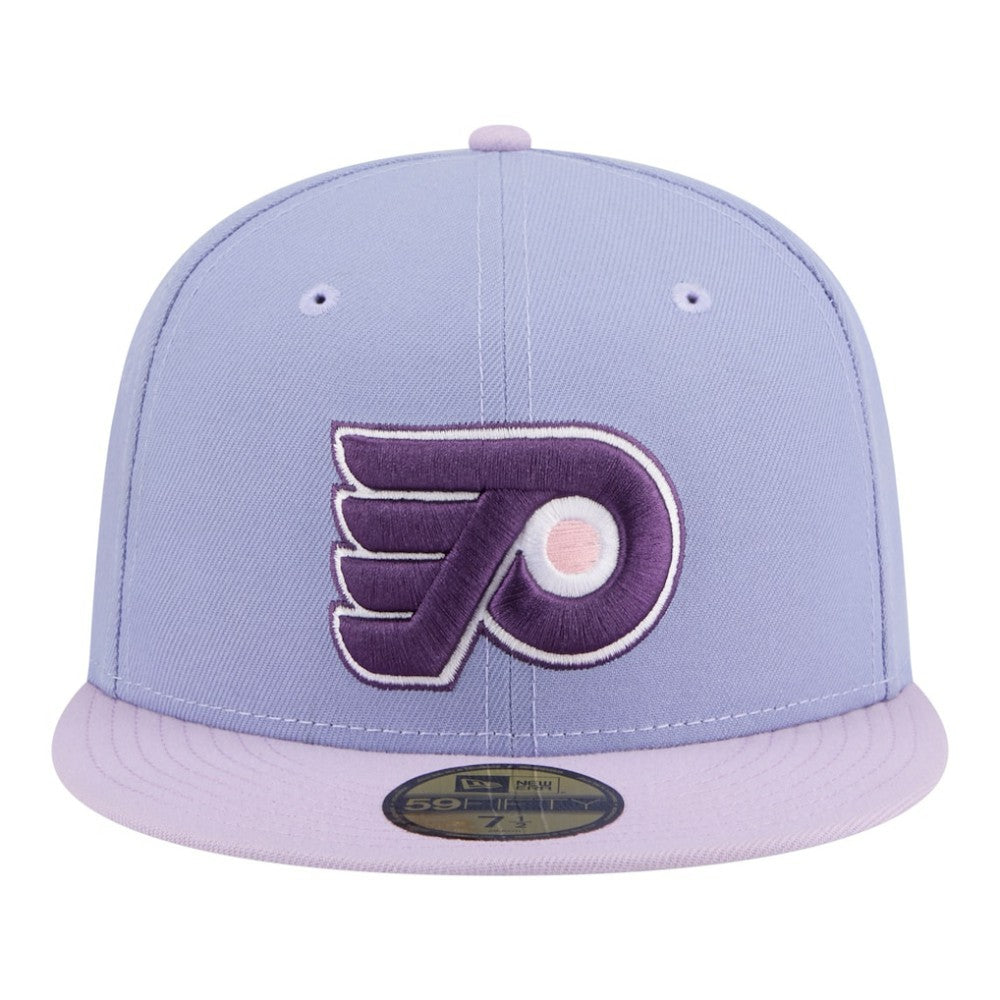 NHL Light Purple/Purple Philadelphia Flyers New Era Lavender Bloom 59FIFTY Fitted Hat