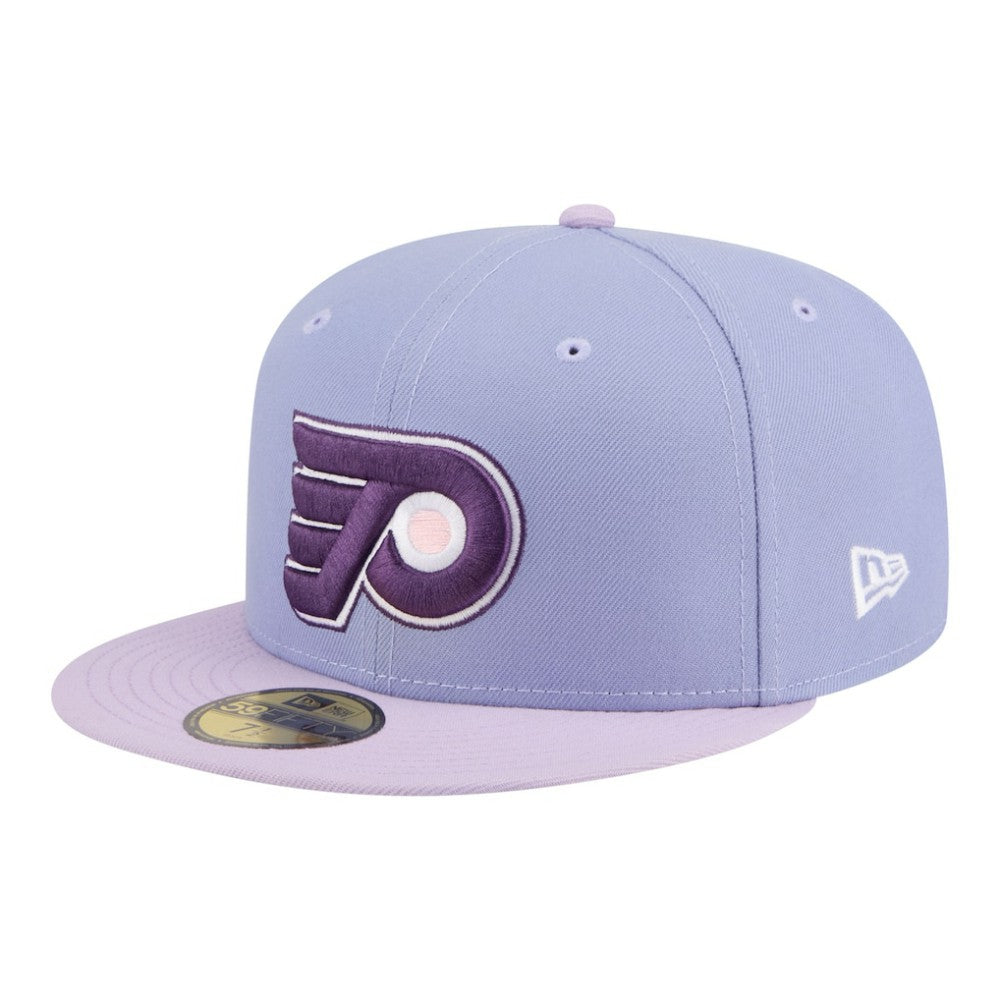NHL Light Purple/Purple Philadelphia Flyers New Era Lavender Bloom 59FIFTY Fitted Hat