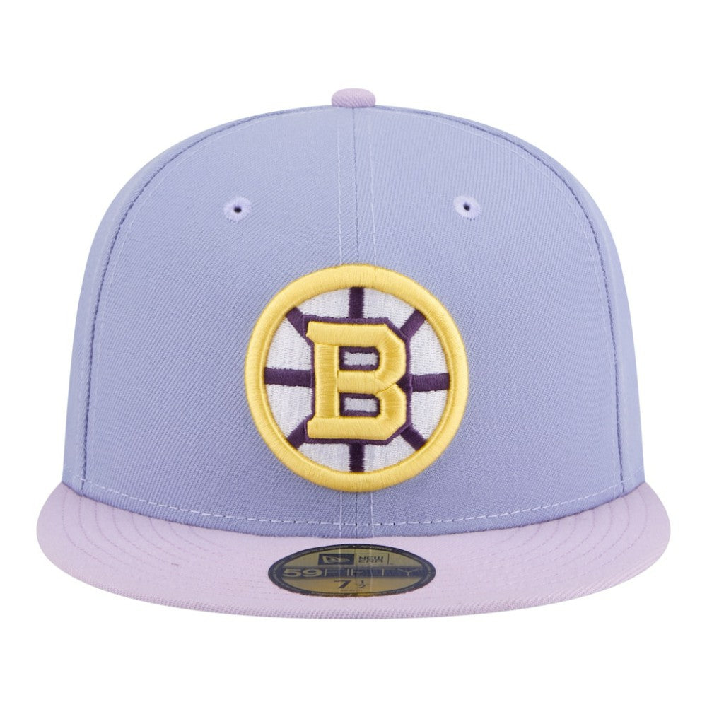 NHL Light Purple/Purple Boston Bruins New Era Lavender Bloom 59FIFTY Fitted Hat