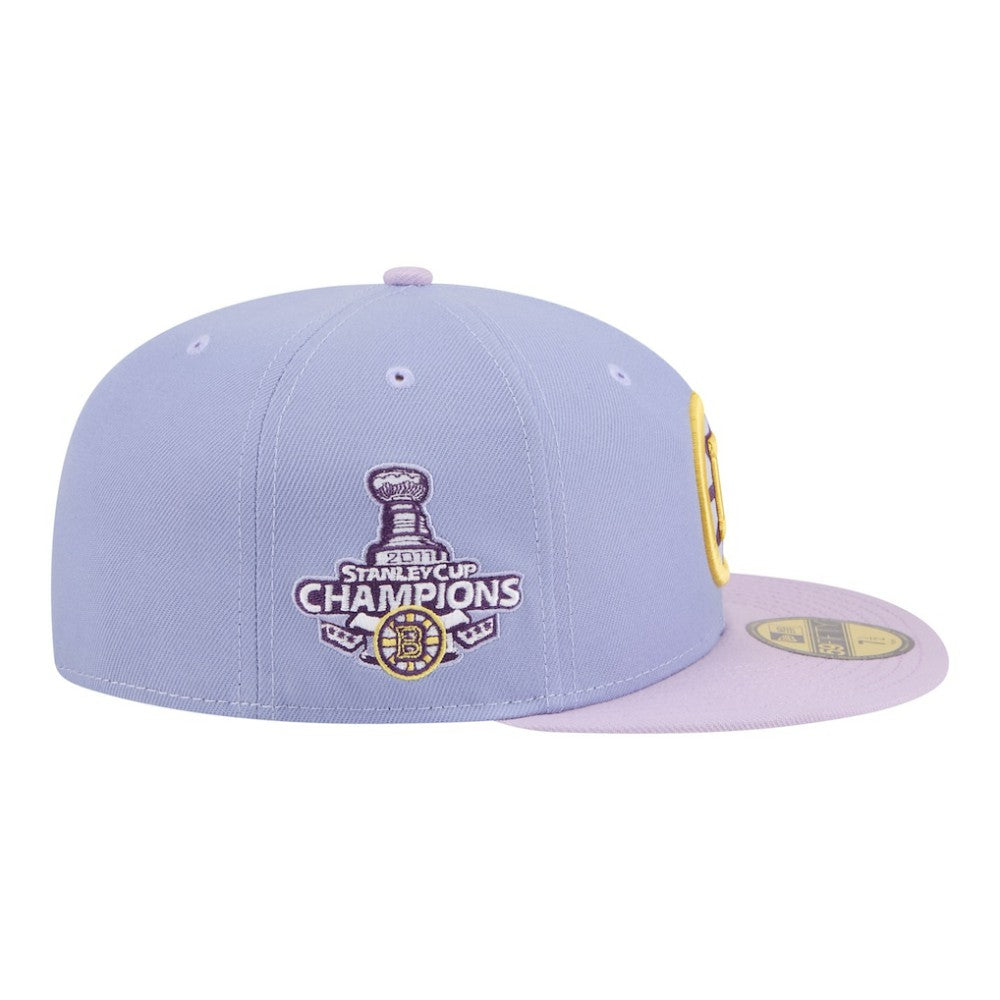 NHL Light Purple/Purple Boston Bruins New Era Lavender Bloom 59FIFTY Fitted Hat