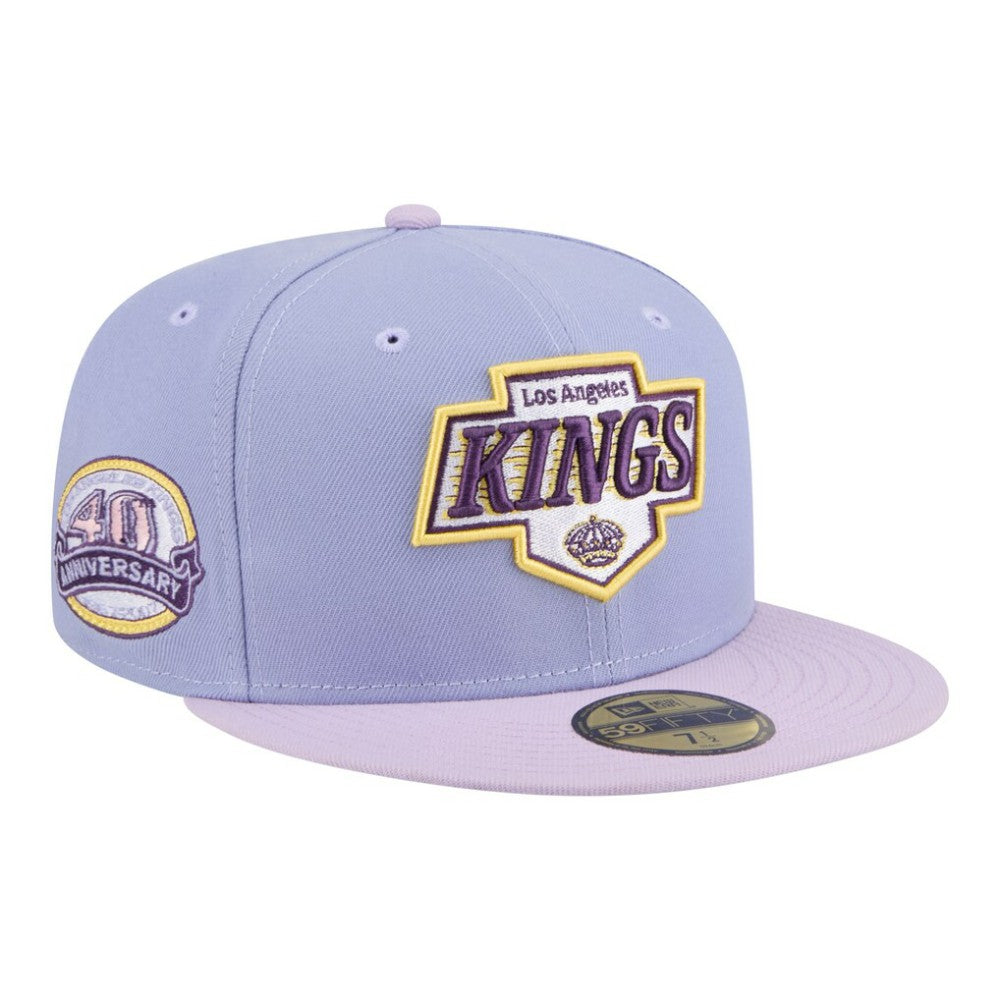 NHL Light Purple/Purple Los Angeles Kings New Era Lavender Bloom 59FIFTY Fitted Hat