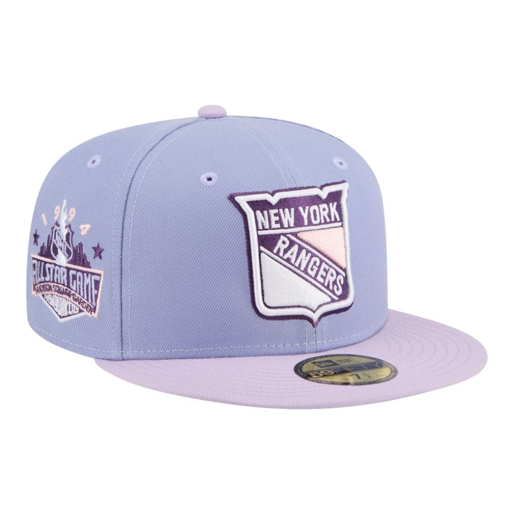 NHL Light Purple/Purple New York Rangers New Era Lavender Bloom 59FIFTY Fitted Hat