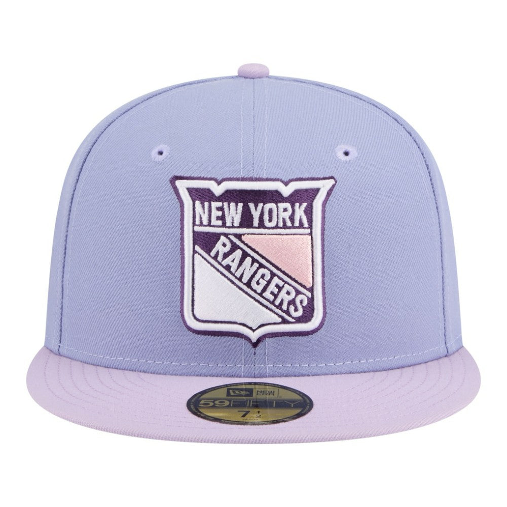 NHL Light Purple/Purple New York Rangers New Era Lavender Bloom 59FIFTY Fitted Hat