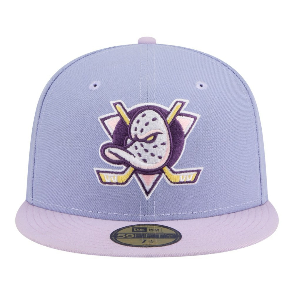 NHL Light Purple/Purple Anaheim Ducks New Era Lavender Bloom 59FIFTY Fitted Hat